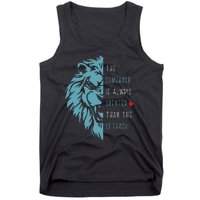 Vintage The Comeback Is Always Greater Than The Setback Lion Tank Top