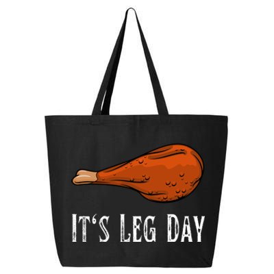 Vintage Turkey Chicken Its Leg Day Thanksgiving Workout Gym Gift 25L Jumbo Tote