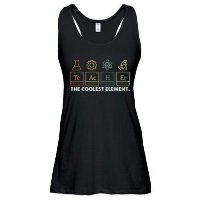 Vintage The Coolest Element Periodic Table Chemist Teacher Ladies Essential Flowy Tank