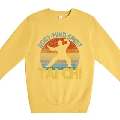 Vintage Tai Chi Chinese Martial Arts Taiji Retro Premium Crewneck Sweatshirt