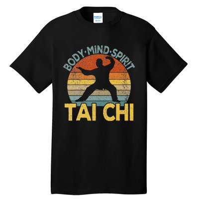 Vintage Tai Chi Chinese Martial Arts Taiji Retro Tall T-Shirt