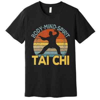 Vintage Tai Chi Chinese Martial Arts Taiji Retro Premium T-Shirt