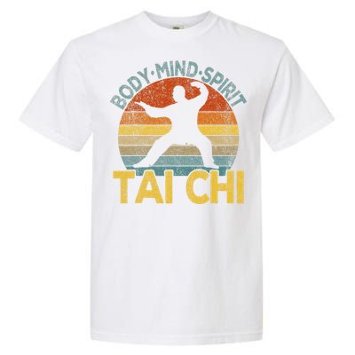 Vintage Tai Chi Chinese Martial Arts Taiji Retro Garment-Dyed Heavyweight T-Shirt