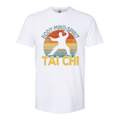 Vintage Tai Chi Chinese Martial Arts Taiji Retro Softstyle CVC T-Shirt