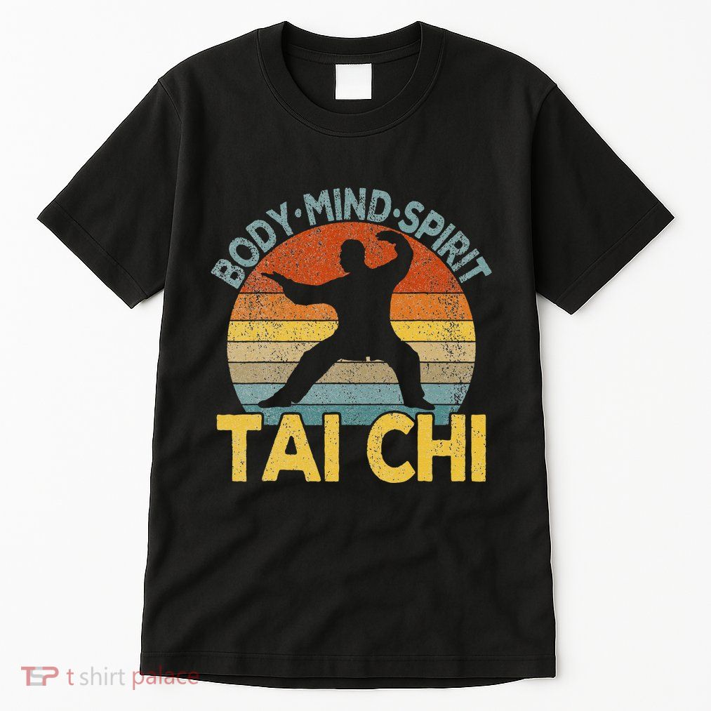 Vintage Tai Chi Chinese Martial Arts Taiji Retro Tall T-Shirt