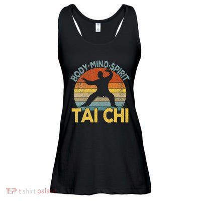 Vintage Tai Chi Chinese Martial Arts Taiji Retro Ladies Essential Flowy Tank