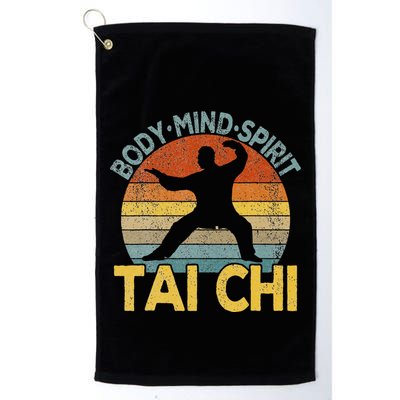Vintage Tai Chi Chinese Martial Arts Taiji Retro Golf Towel