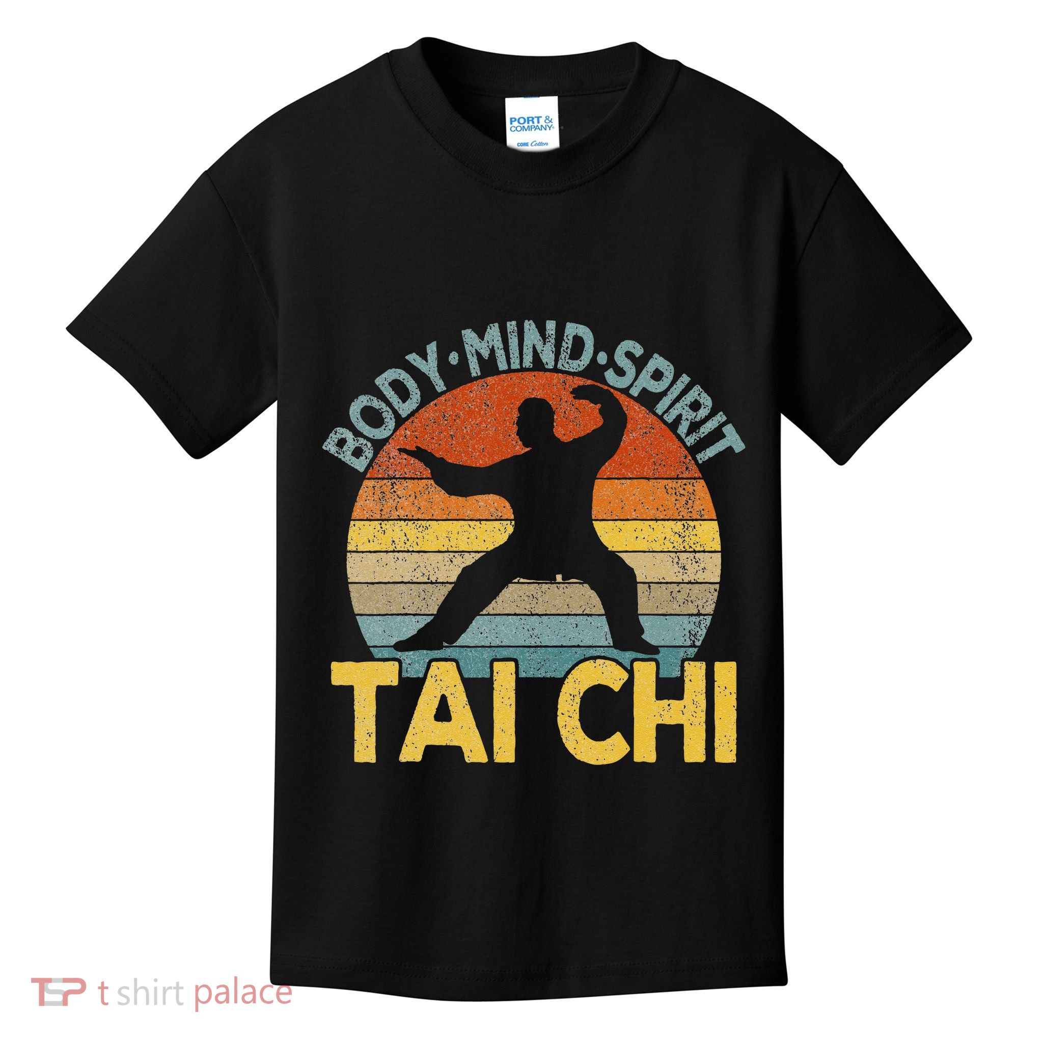 Vintage Tai Chi Chinese Martial Arts Taiji Retro Kids T-Shirt