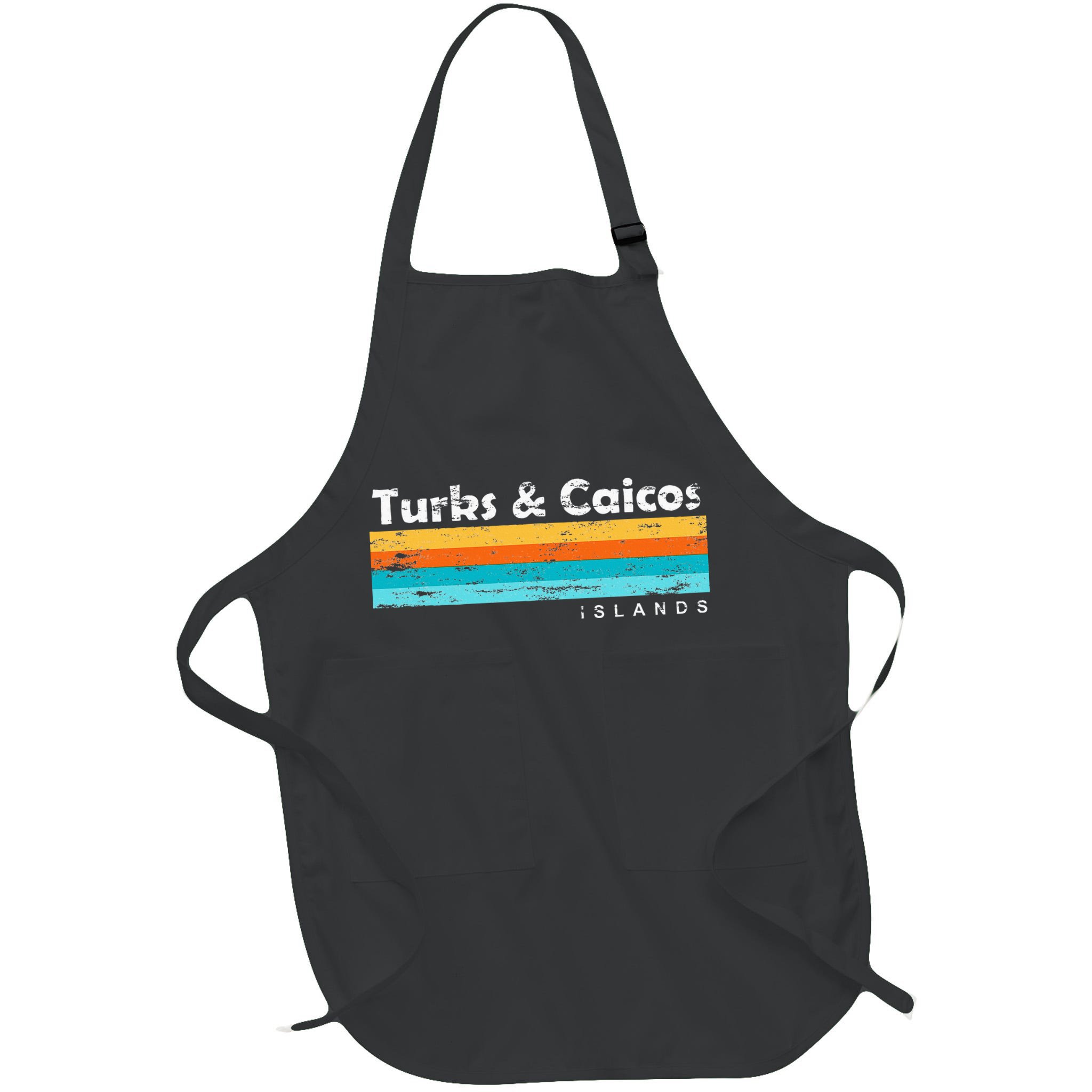 Vintage Turks & Caicos Islands Palm Trees Grace Bay Beach Apron