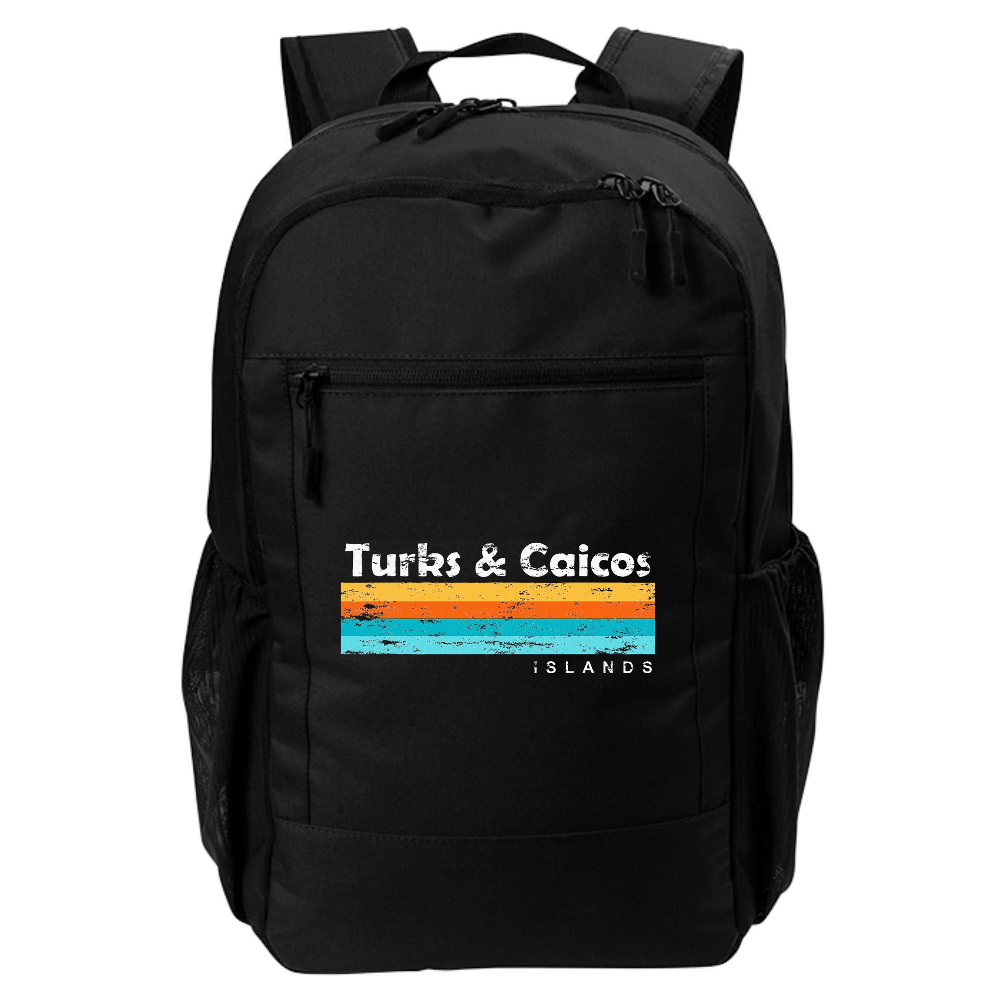 Vintage Turks & Caicos Islands Palm Trees Grace Bay Beach Backpack