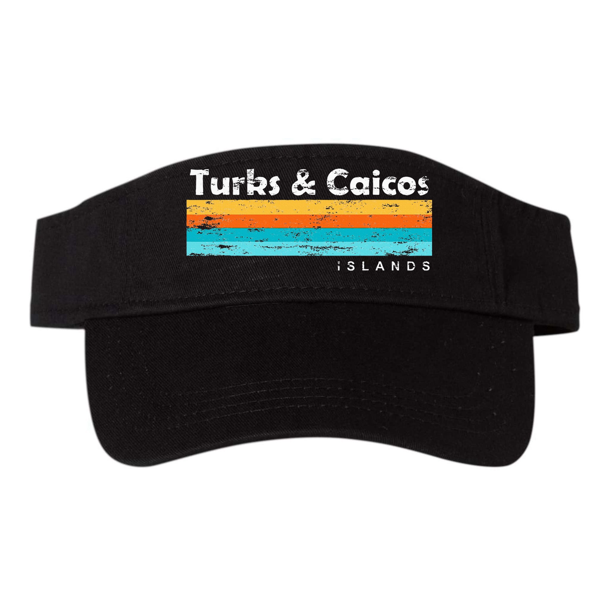 Vintage Turks & Caicos Islands Palm Trees Grace Bay Beach Visor