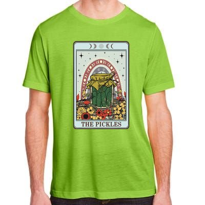 Vintage Tarot Card The Pickles Funny National Pickle Day Adult ChromaSoft Performance T-Shirt