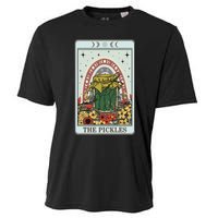 Vintage Tarot Card The Pickles Funny National Pickle Day Cooling Performance Crew T-Shirt