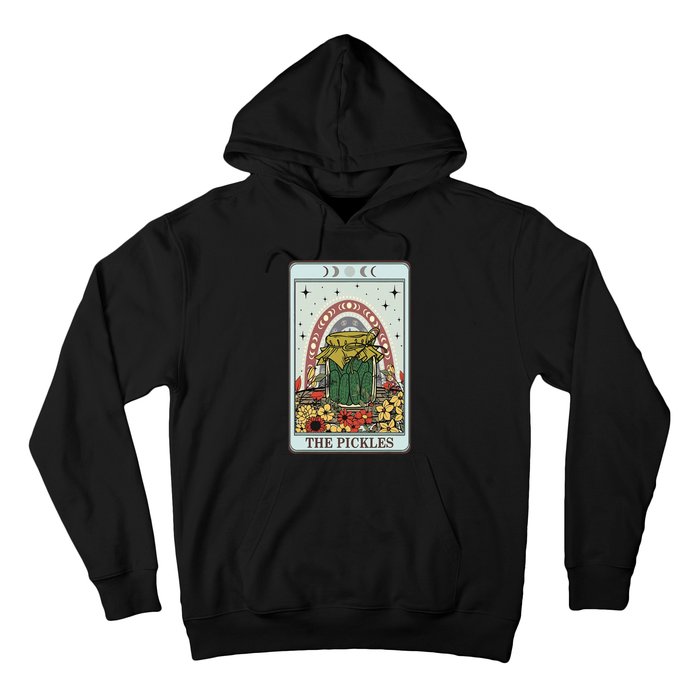 Vintage Tarot Card The Pickles Funny National Pickle Day Hoodie