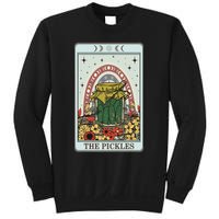 Vintage Tarot Card The Pickles Funny National Pickle Day Sweatshirt