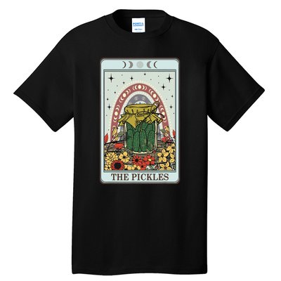 Vintage Tarot Card The Pickles Funny National Pickle Day Tall T-Shirt