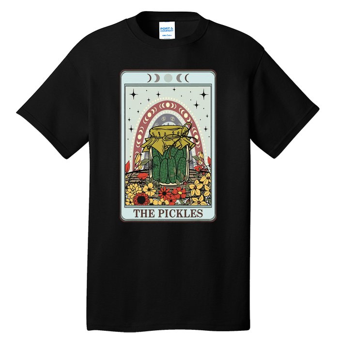 Vintage Tarot Card The Pickles Funny National Pickle Day Tall T-Shirt