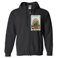 Vintage Tarot Card The Pickles Funny National Pickle Day Full Zip Hoodie