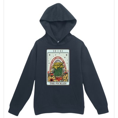 Vintage Tarot Card The Pickles Funny National Pickle Day Urban Pullover Hoodie