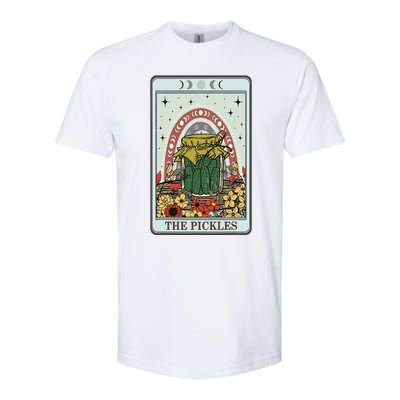 Vintage Tarot Card The Pickles Funny National Pickle Day Softstyle CVC T-Shirt