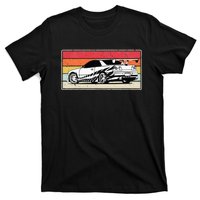 Vintage Tuner Car Skyline Graphic Retro Racing Drift Car T-Shirt