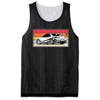 Vintage Tuner Car Skyline Graphic Retro Racing Drift Car Mesh Reversible Basketball Jersey Tank