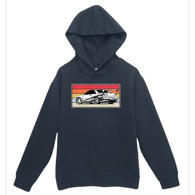 Vintage Tuner Car Skyline Graphic Retro Racing Drift Car Urban Pullover Hoodie