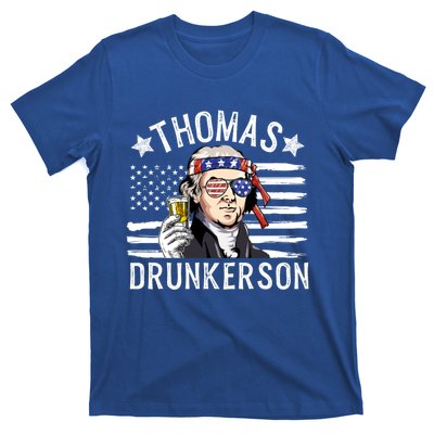 Vintage Thomas Drunkerson Patriotic Flag 4th Of July Funny Gift T-Shirt