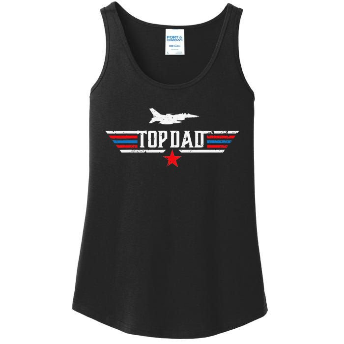 Vintage top dad top movie gun Jet Father's Day Birthday Ladies Essential Tank