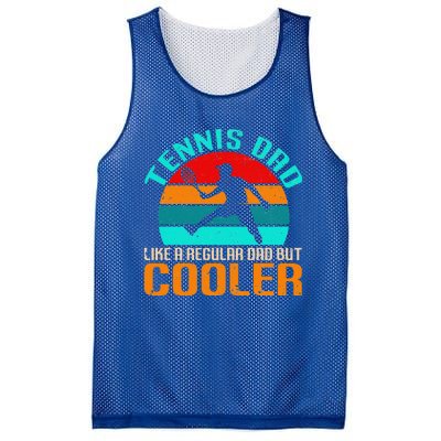 Vintage Tennis Dad Like A Regular Dad But Cooler Mesh Reversible Basketball Jersey Tank