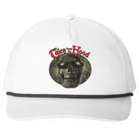 Vintage Tales Dark Skull From The Retro Hood Design Snapback Five-Panel Rope Hat