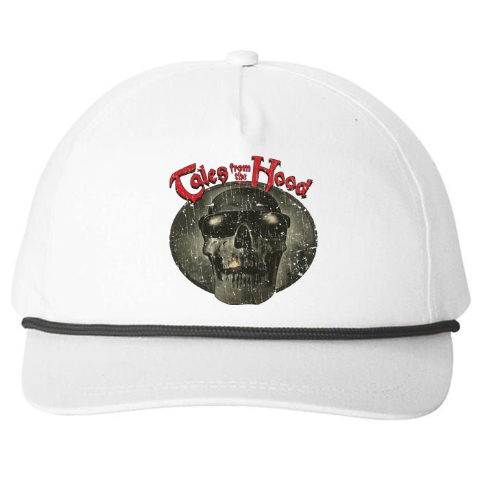 Vintage Tales Dark Skull From The Retro Hood Design Snapback Five-Panel Rope Hat