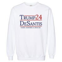 Vote Trump Desantis Election 2024 Garment-Dyed Sweatshirt