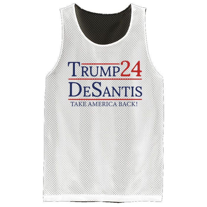 Vote Trump Desantis Election 2024 Mesh Reversible Basketball Jersey Tank