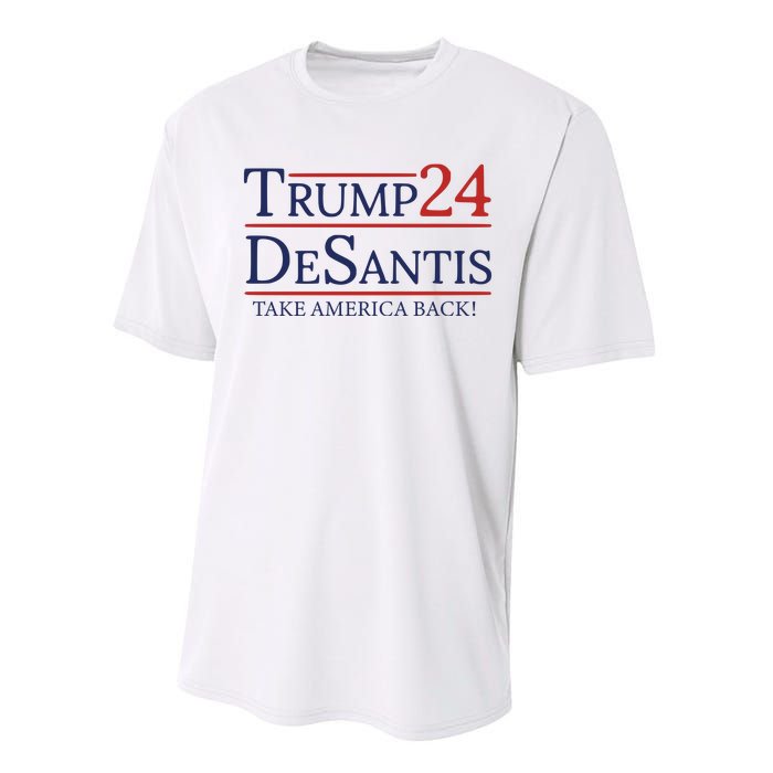 Vote Trump Desantis Election 2024 Performance Sprint T-Shirt