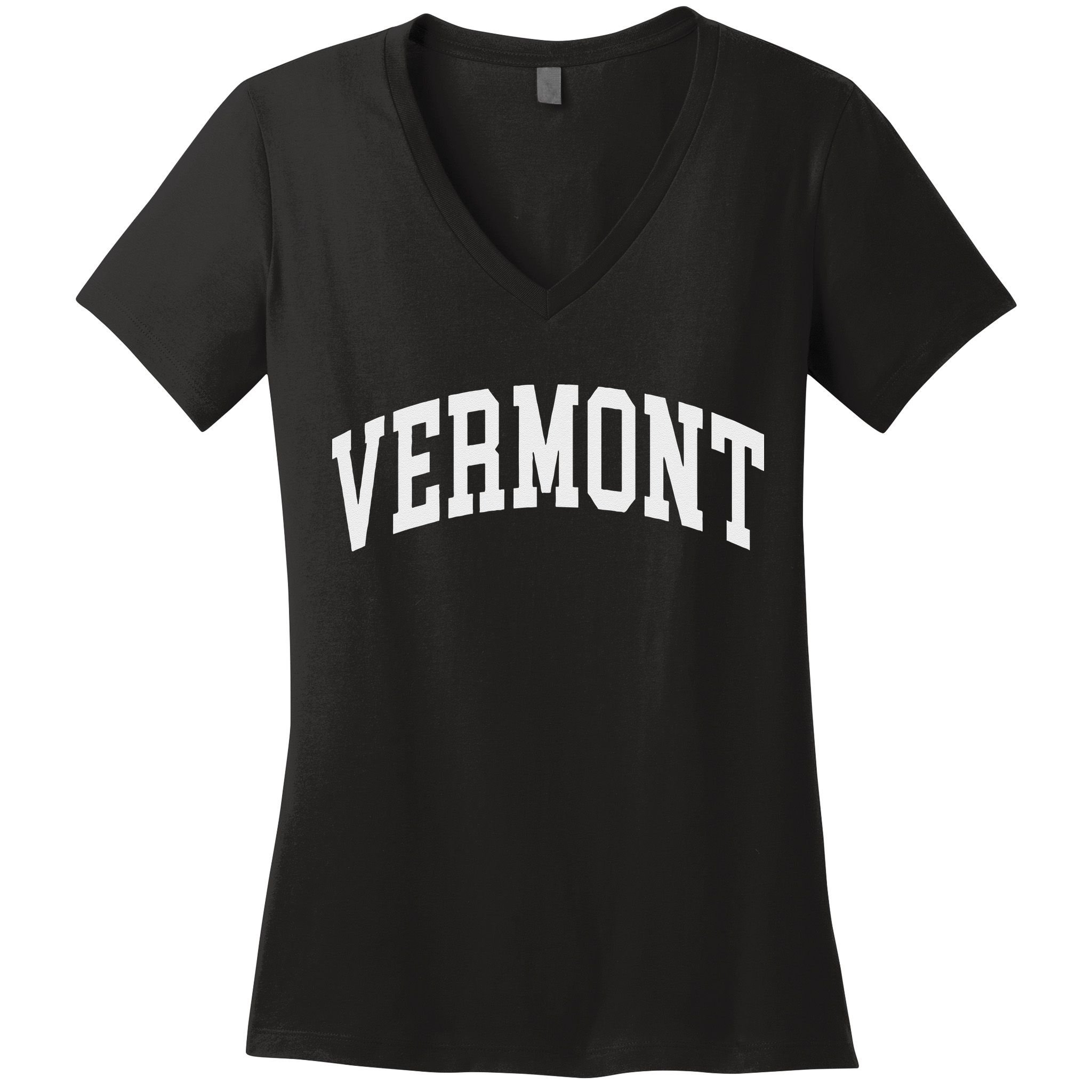 VERMONT Throwback Design Classic Women's V-Neck T-Shirt