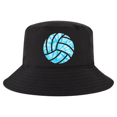 Volleyball Tie Dye Look Blue Purple Perfect Gift Cool Comfort Performance Bucket Hat