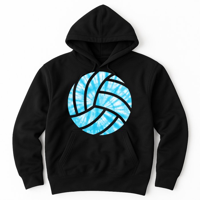 Volleyball Tie Dye Look Blue Purple Perfect Gift Hoodie