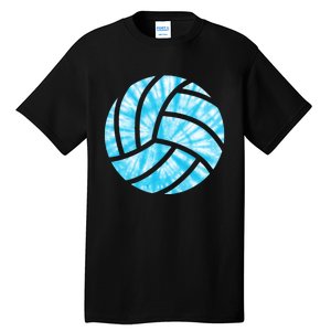 Volleyball Tie Dye Look Blue Purple Perfect Gift Tall T-Shirt