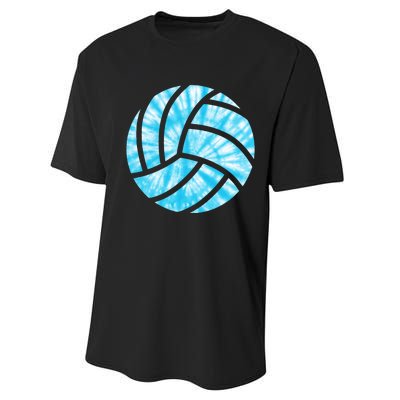 Volleyball Tie Dye Look Blue Purple Perfect Gift Performance Sprint T-Shirt