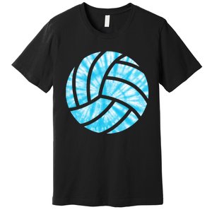 Volleyball Tie Dye Look Blue Purple Perfect Gift Premium T-Shirt