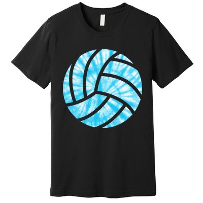 Volleyball Tie Dye Look Blue Purple Perfect Gift Premium T-Shirt