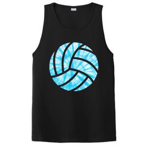 Volleyball Tie Dye Look Blue Purple Perfect Gift PosiCharge Competitor Tank