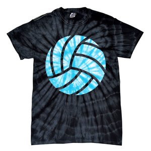 Volleyball Tie Dye Look Blue Purple Perfect Gift Tie-Dye T-Shirt