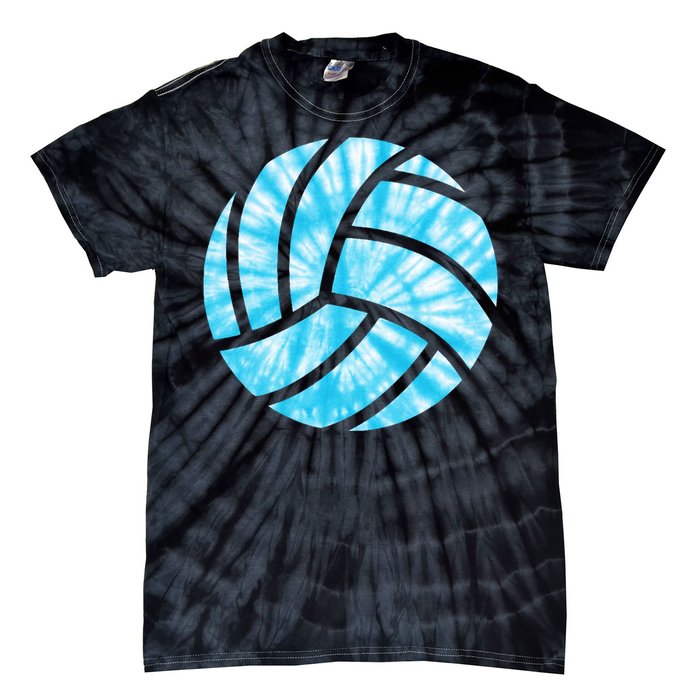 Volleyball Tie Dye Look Blue Purple Perfect Gift Tie-Dye T-Shirt