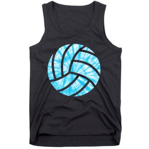 Volleyball Tie Dye Look Blue Purple Perfect Gift Tank Top