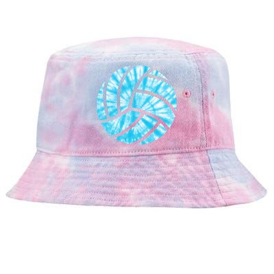 Volleyball Tie Dye Look Blue Purple Perfect Gift Tie-Dyed Bucket Hat