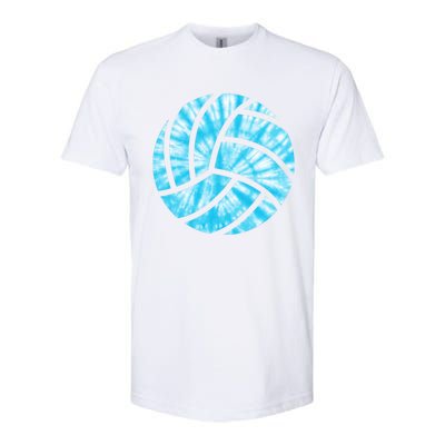 Volleyball Tie Dye Look Blue Purple Perfect Gift Softstyle CVC T-Shirt