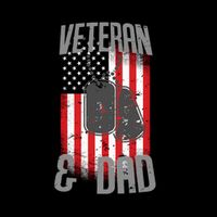 Have Two Titles Veteran And Dad I Rock Them Both 16oz Travel Tumbler