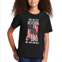 Have Two Titles Veteran And Dad I Rock Them Both Kids T-Shirt